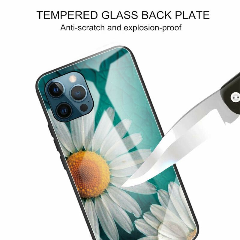 Cover iPhone 13 Pro Telefon Etui Vegetabilsk Hærdet Glas