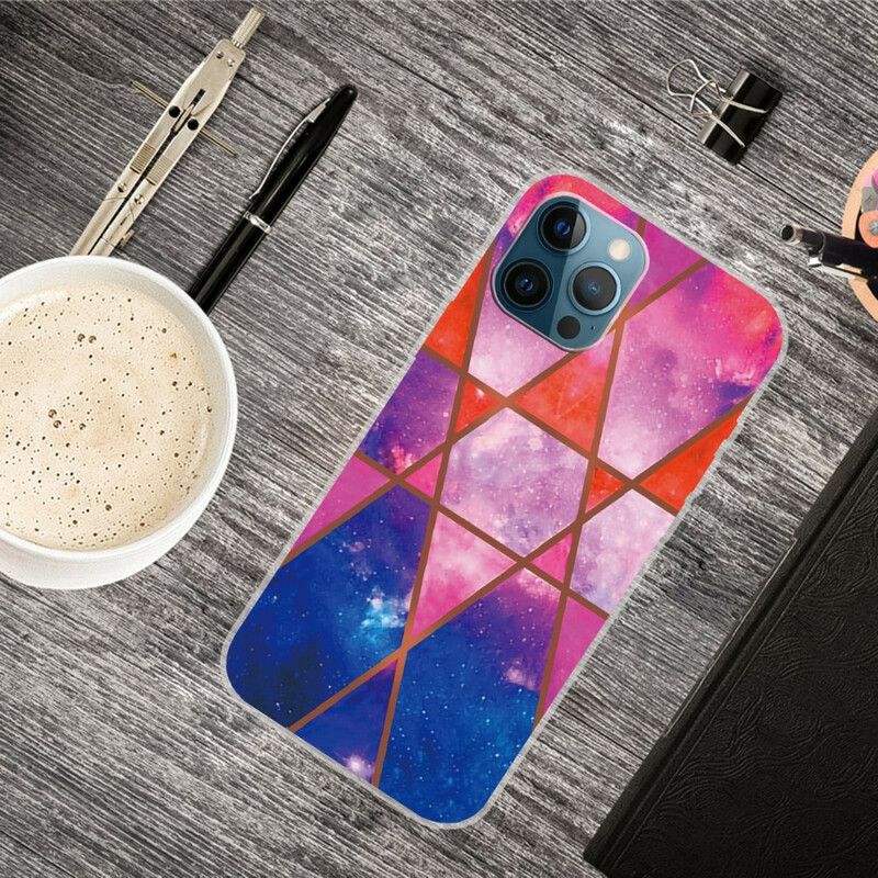 Cover iPhone 13 Pro Variabel Geometrisk Marmor