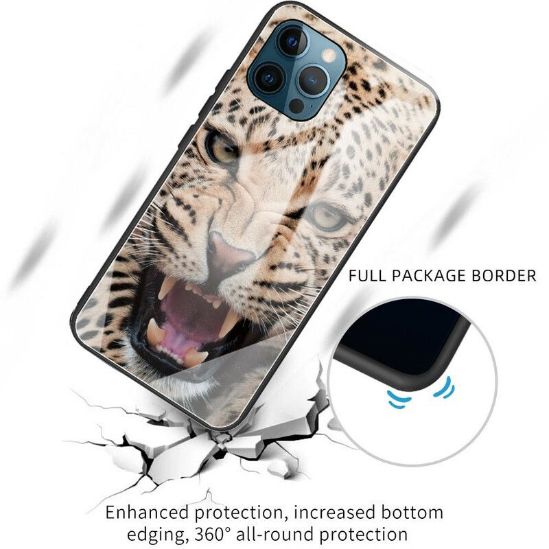 Cover Til iPhone 13 Pro Leopard Hærdet Glas