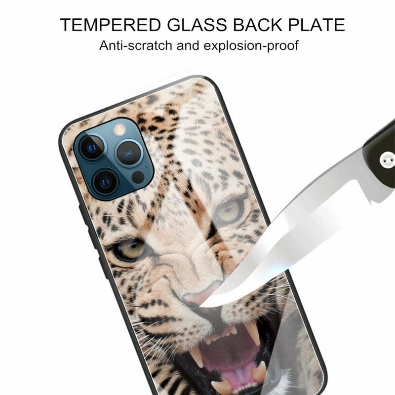 Cover Til iPhone 13 Pro Leopard Hærdet Glas