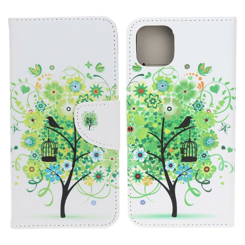 Flip Cover iPhone 13 Pro Blomstrende Træ