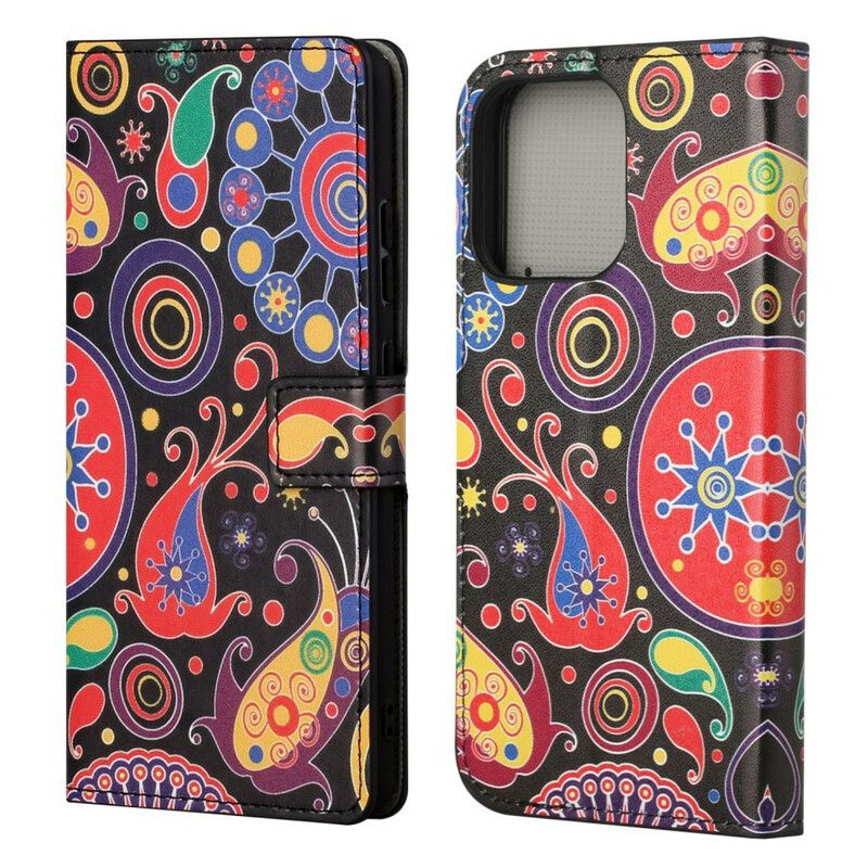 Flip Cover iPhone 13 Pro Design Galaxy