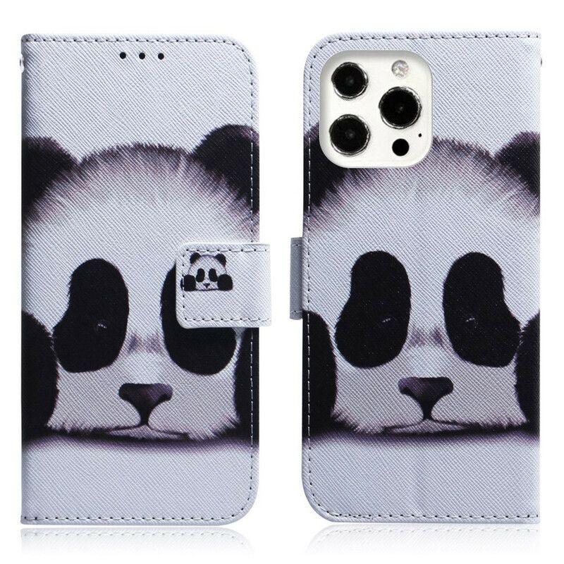 Flip Cover iPhone 13 Pro Panda Face