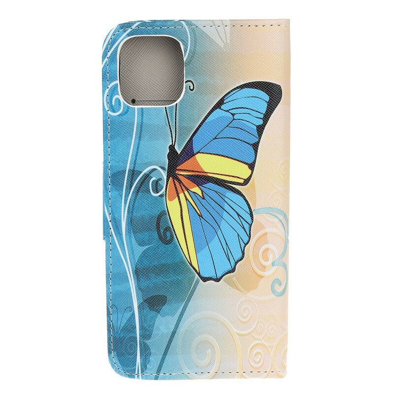 Flip Cover iPhone 13 Pro Sommerfugle