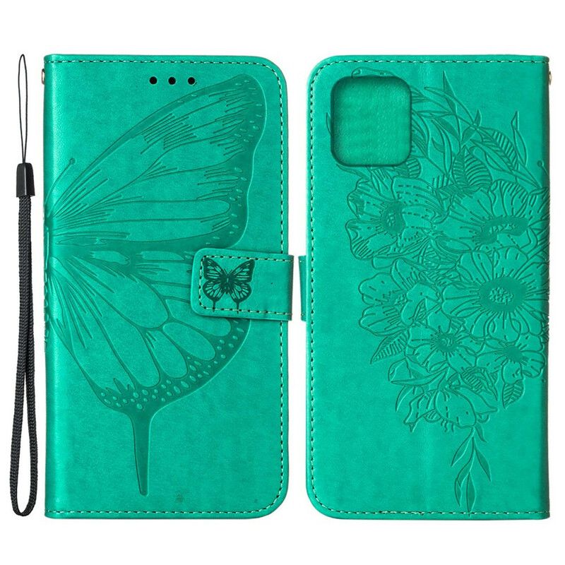 Flip Cover Til iPhone 13 Pro Butterfly Design