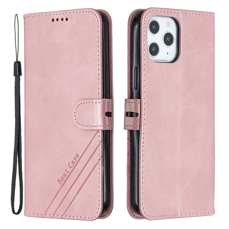 Læder Cover iPhone 13 Pro Telefon Etui Best Case I Imiteret Læder