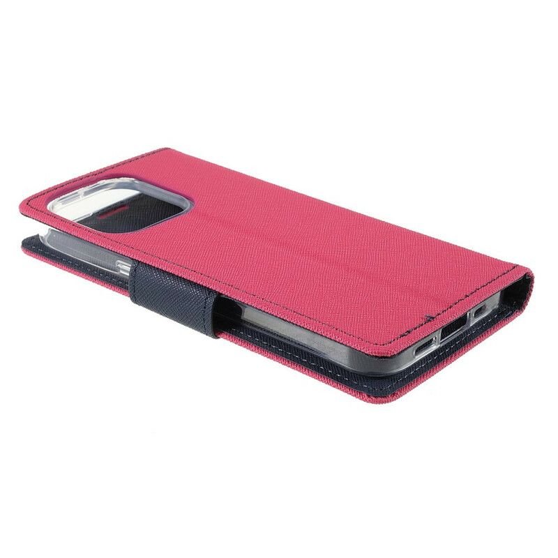 Læder Cover iPhone 13 Pro Telefon Etui Bicolor Mercury Goospery