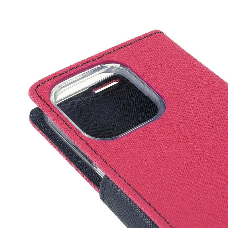 Læder Cover iPhone 13 Pro Telefon Etui Bicolor Mercury Goospery