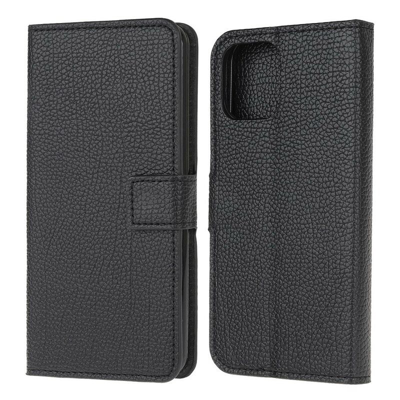 Læder Cover iPhone 13 Pro Telefon Etui Litchi Grain Lædereffekt