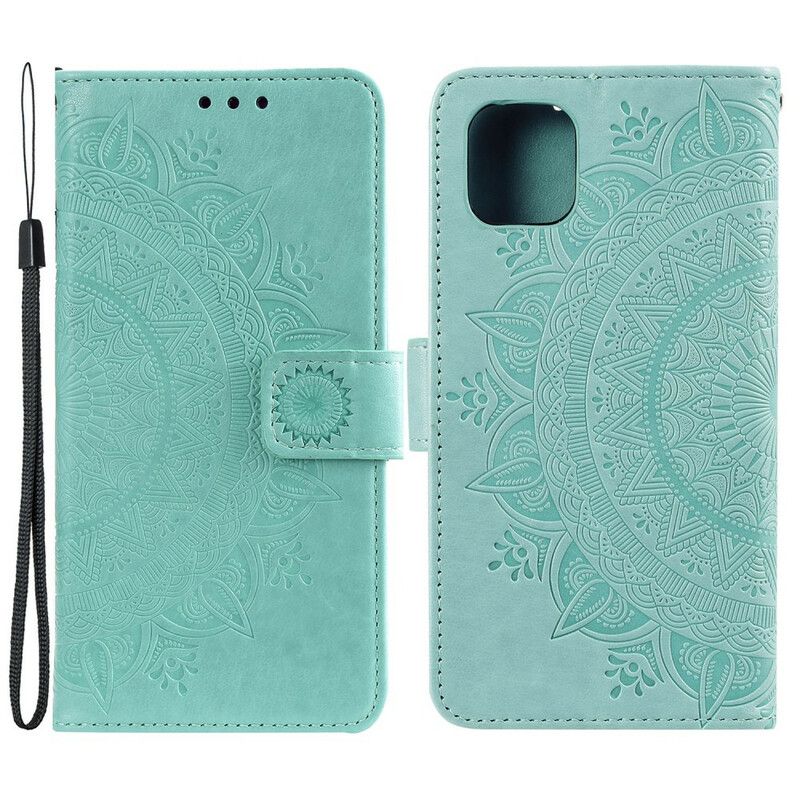 Læder Cover iPhone 13 Pro Telefon Etui Mandala Søn