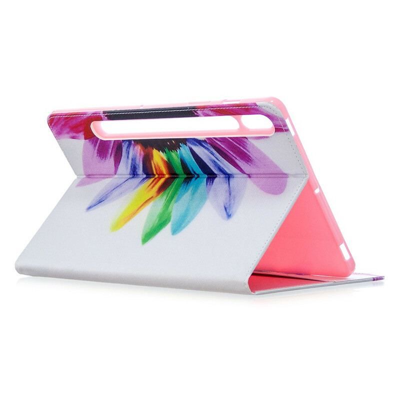 Etui Samsung Galaxy Tab S8 / Tab S7 Akvarel Blomst