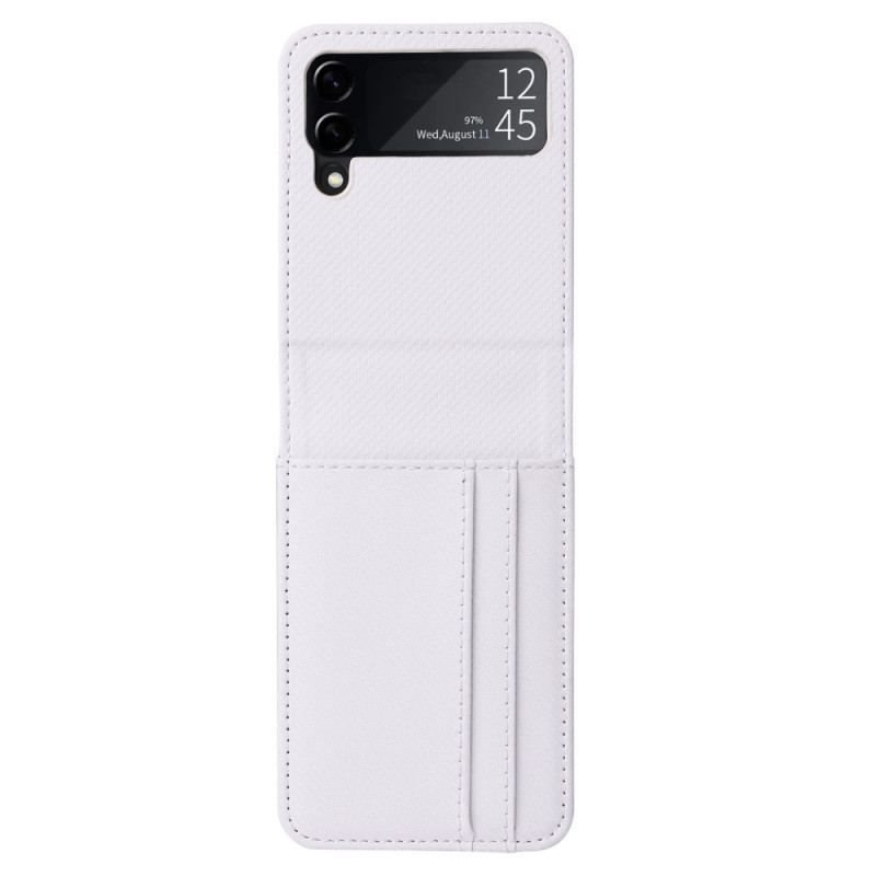 Etui Samsung Galaxy Z Flip 4 Flip Cover Retro Kortholder I Lædereffekt