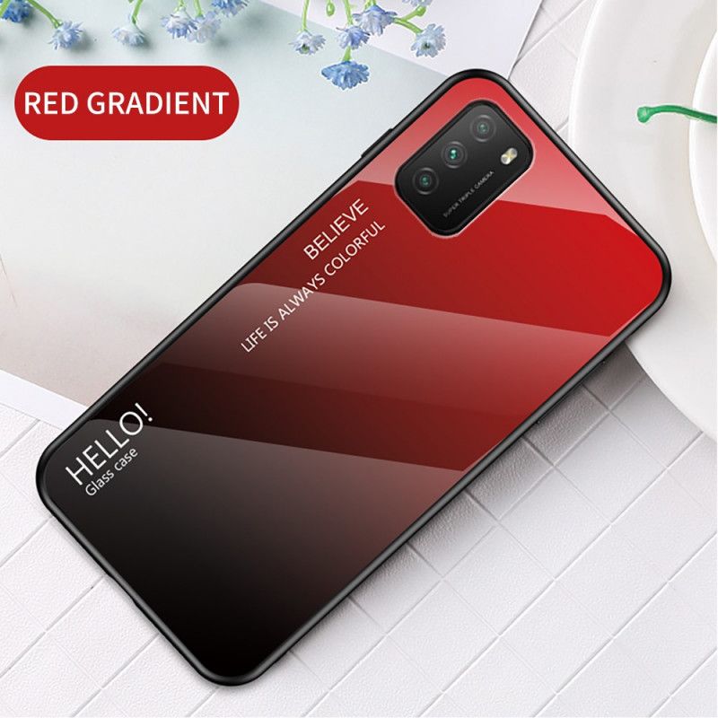 Cover Xiaomi Poco M3 Sort Hej Hærdet Glas