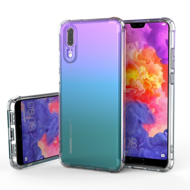 Cover for Huawei P20 Gennemsigtig Gennemsigtige Leeu-Beskyttelsespuder