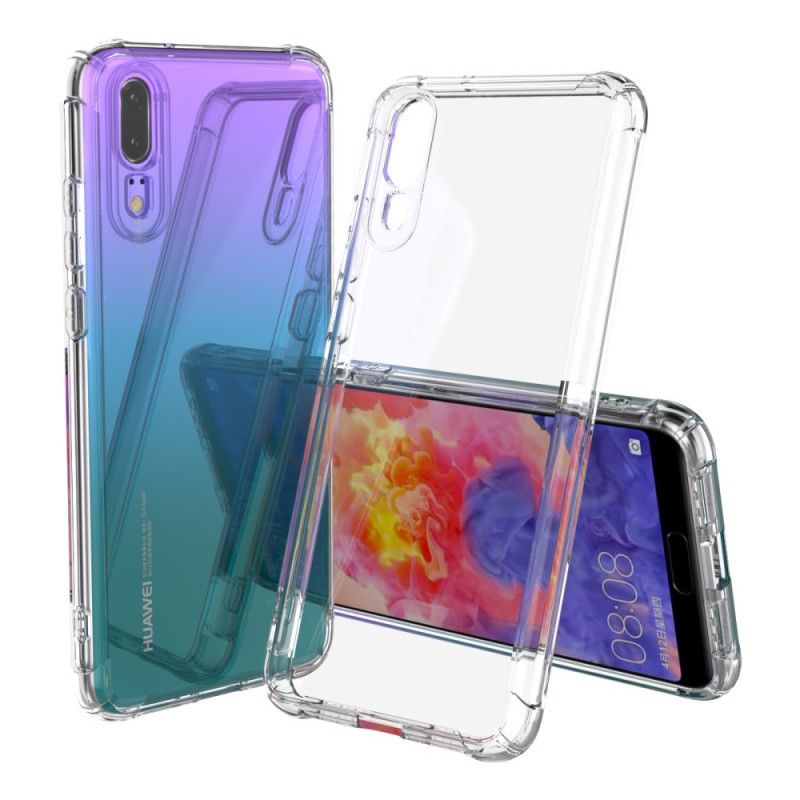 Cover for Huawei P20 Gennemsigtig Gennemsigtige Leeu-Beskyttelsespuder