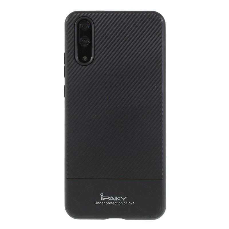 Cover for Huawei P20 Sort Ipaky Kulfiber