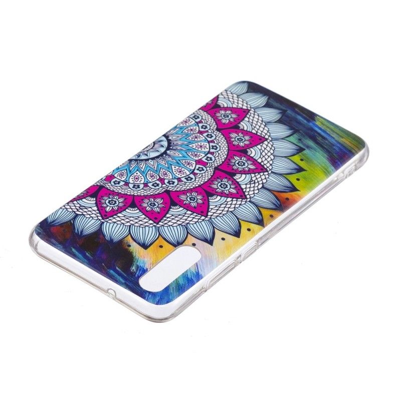 Cover Huawei P20 Mobilcover Fluorescerende Mandala