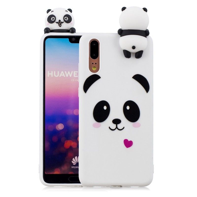 Cover Huawei P20 Sjov 3D Panda