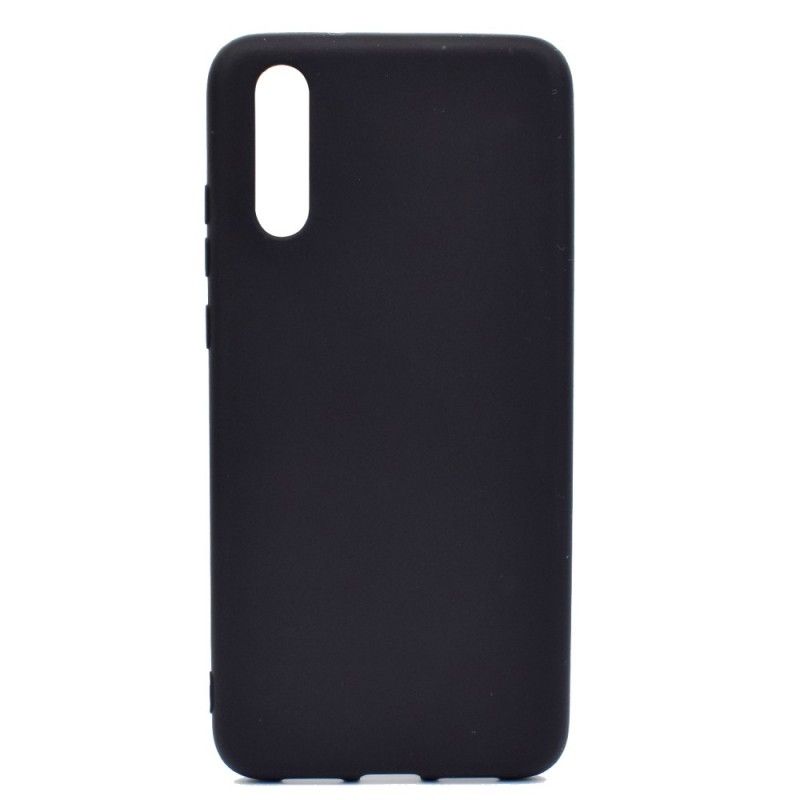 Cover Huawei P20 Sort Frostet Silikone Beskyttelse