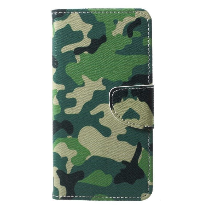 Flip Cover Huawei P20 Militær Camouflage