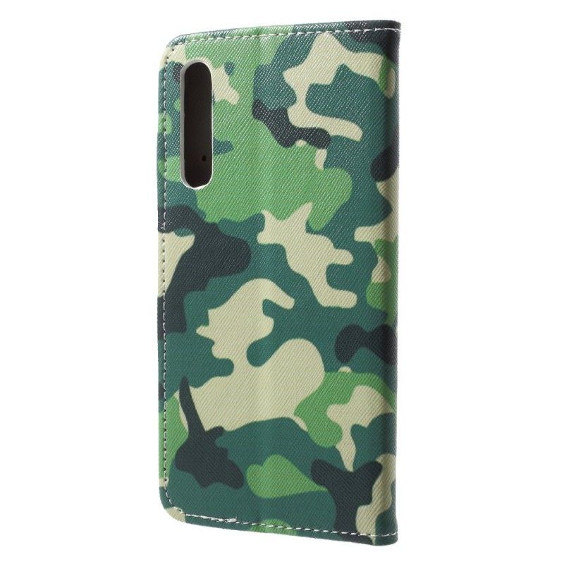 Flip Cover Huawei P20 Militær Camouflage