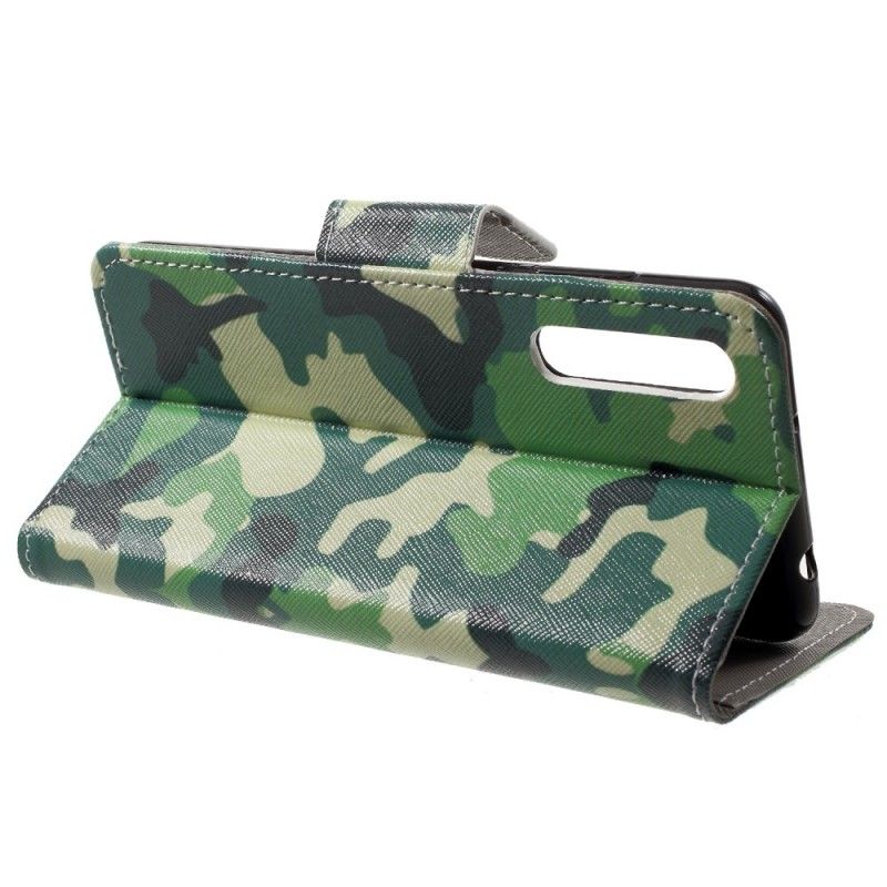 Flip Cover Huawei P20 Militær Camouflage