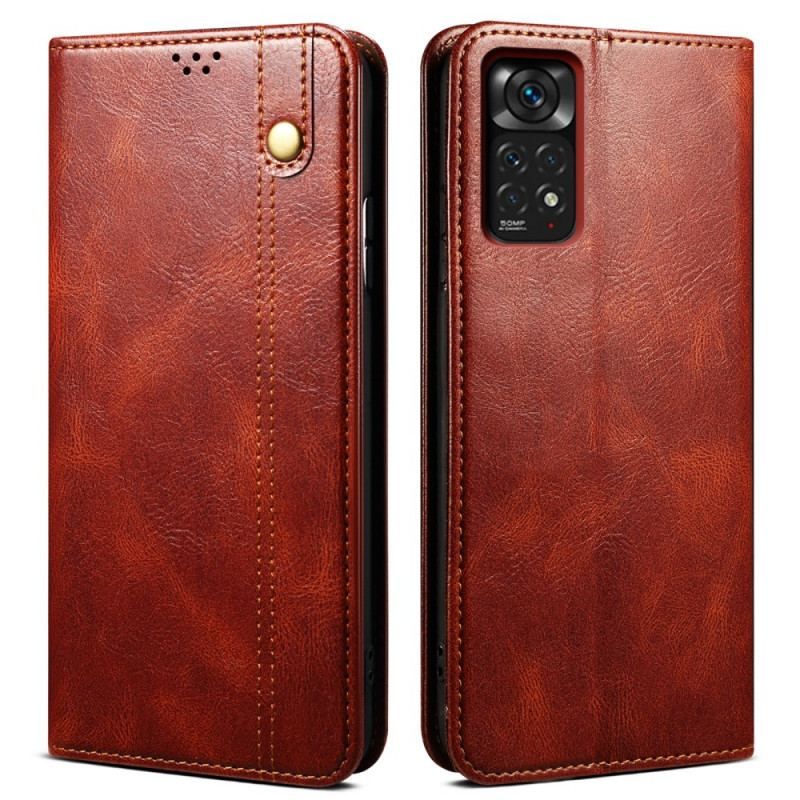 Cover Xiaomi Redmi Note 11 Pro / 11 Pro 5G Flip Cover Voksbehandlet Kunstlæder