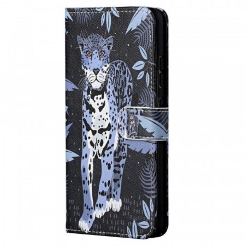 Flip Cover Xiaomi Redmi Note 11 Pro / 11 Pro 5G Med Snor Strappy Leopard