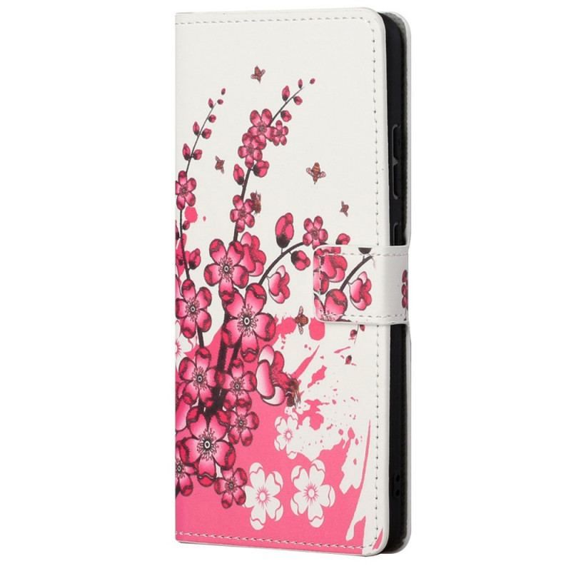 Flip Cover Xiaomi Redmi Note 11 Pro / 11 Pro 5G Tropiske Blomster