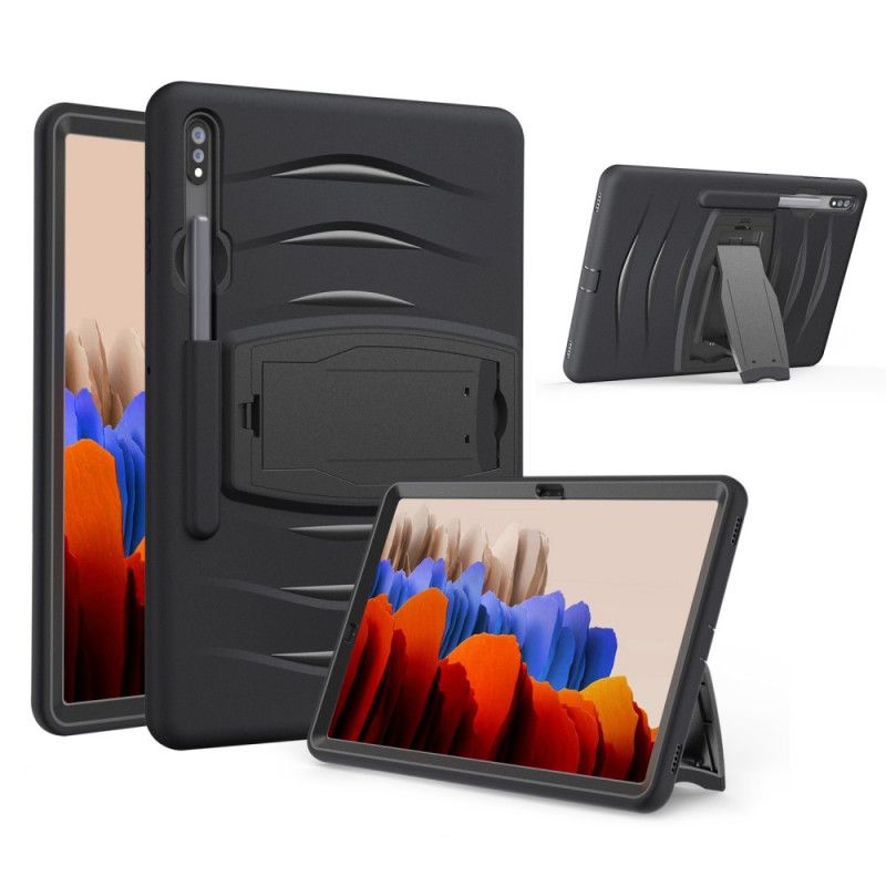 Cover Samsung Galaxy Tab S7 Plus Sort Mobilcover Kofangerbeskyttelse Med Støtte