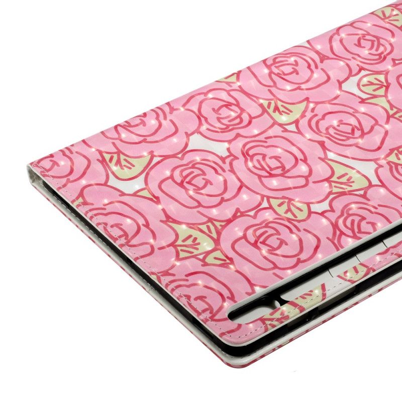 Flip Cover Samsung Galaxy Tab S7 Plus Blomster