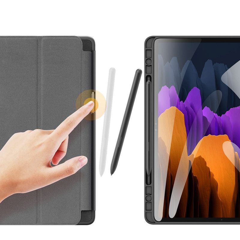 Smart Sag Samsung Galaxy Tab S7 Plus Sort Domo Serie Dux-Ducis