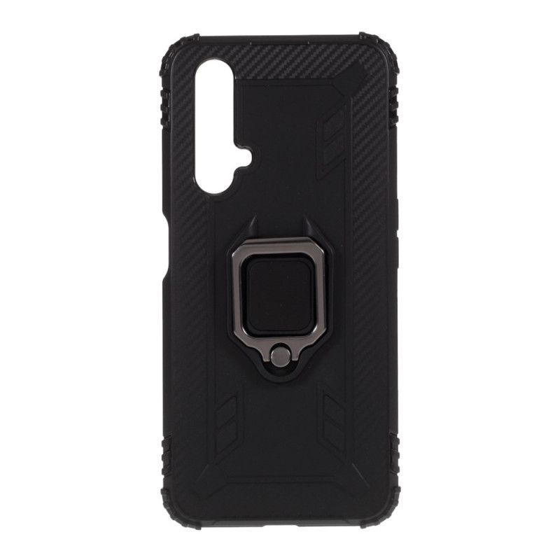 Cover for Realme X50 Sort Ring Og Kulfiber