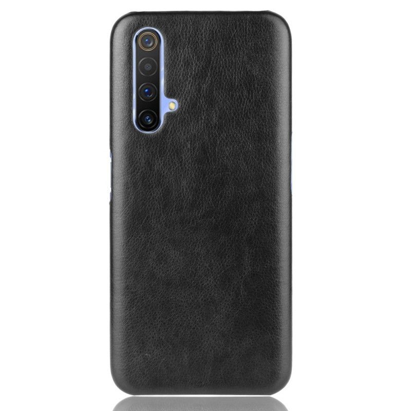 Cover Realme X50 Sort Lychee-Lædereffekt