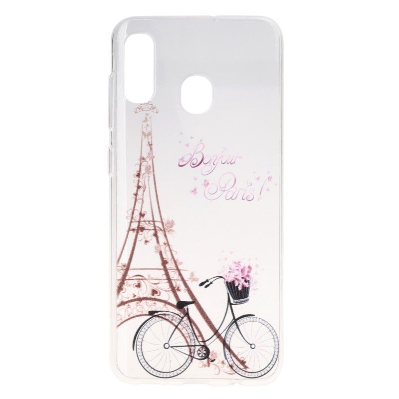 Cover for Samsung Galaxy A30 Gennemsigtig Hej Paris