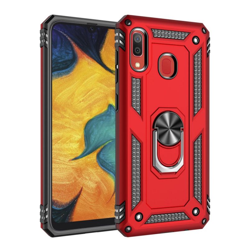 Cover for Samsung Galaxy A30 Rød Premium Ring