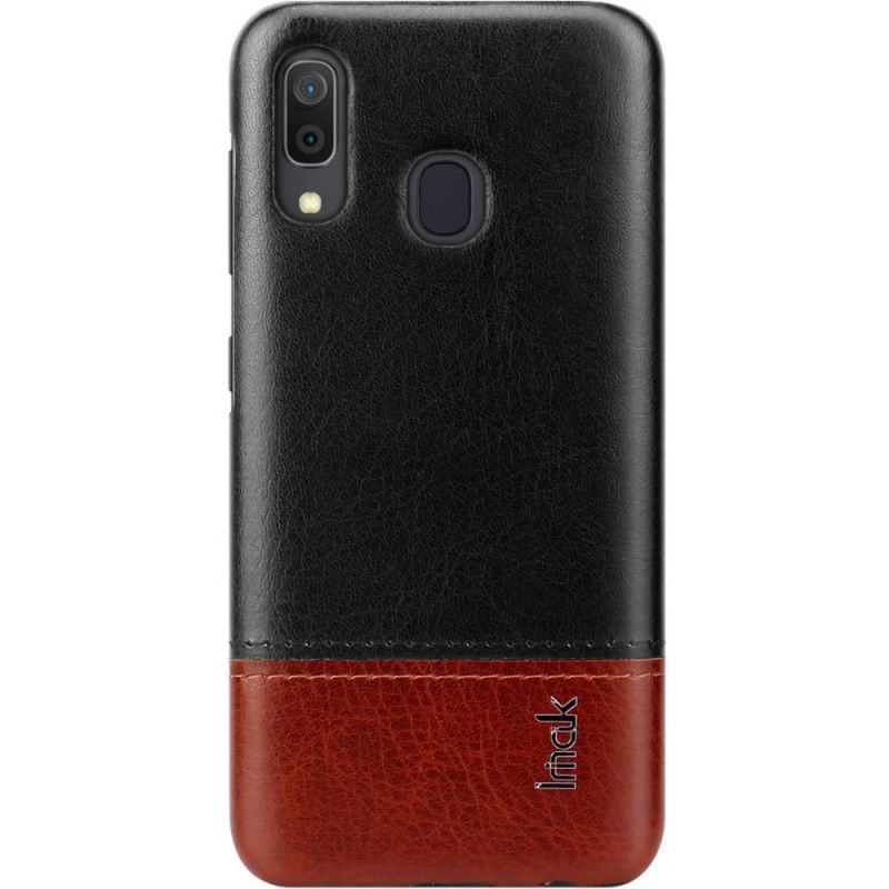 Cover for Samsung Galaxy A30 Sort Imak Ruiyi-Serien Lædereffekt