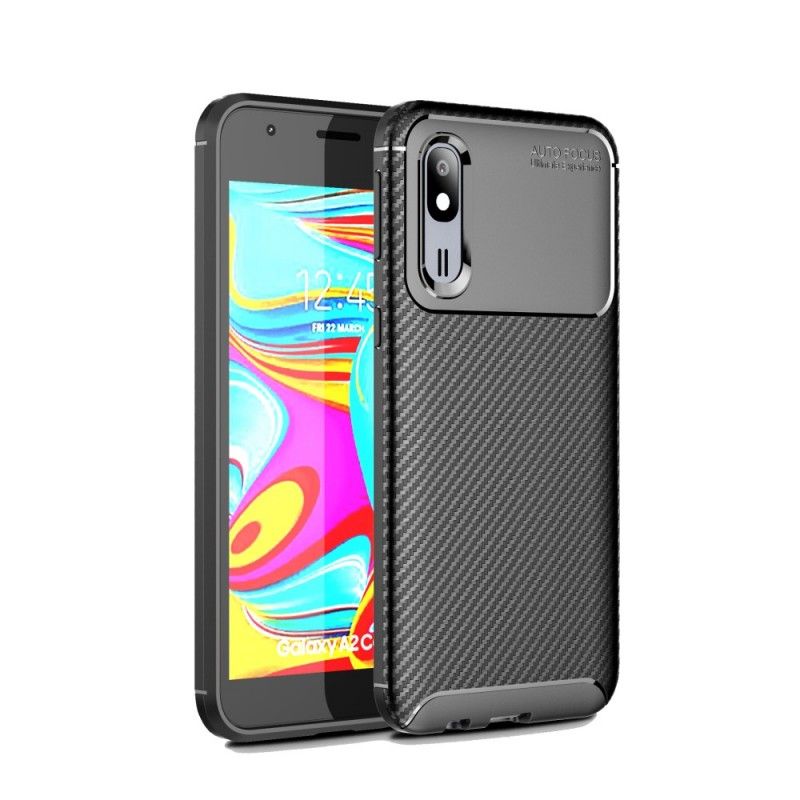 Cover Samsung Galaxy A30 Navyblå Fleksibel Kulfibertekstur