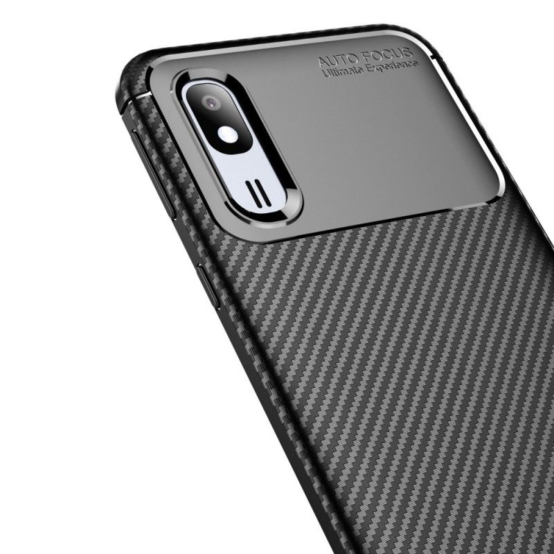 Cover Samsung Galaxy A30 Navyblå Fleksibel Kulfibertekstur