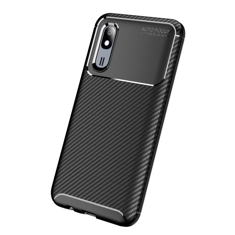 Cover Samsung Galaxy A30 Navyblå Fleksibel Kulfibertekstur