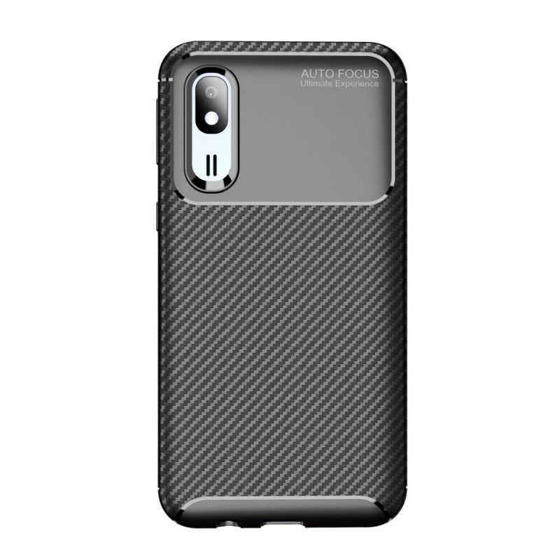 Cover Samsung Galaxy A30 Navyblå Fleksibel Kulfibertekstur