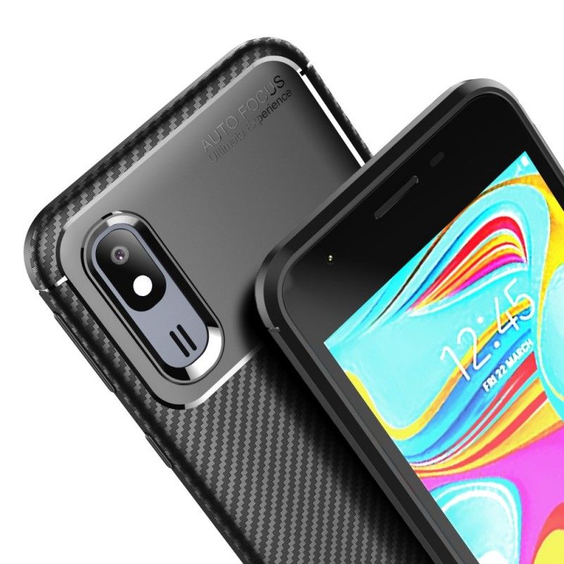 Cover Samsung Galaxy A30 Navyblå Fleksibel Kulfibertekstur