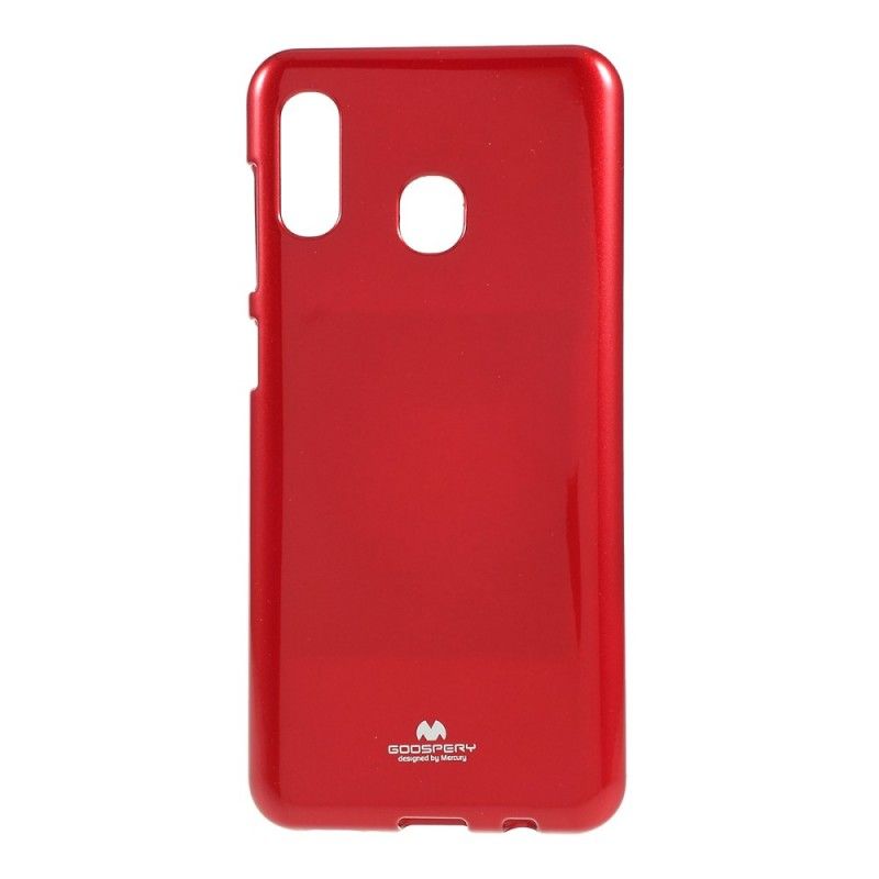 Cover Samsung Galaxy A30 Rød Prangende Metaleffekt