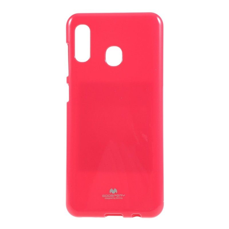 Cover Samsung Galaxy A30 Rød Prangende Metaleffekt