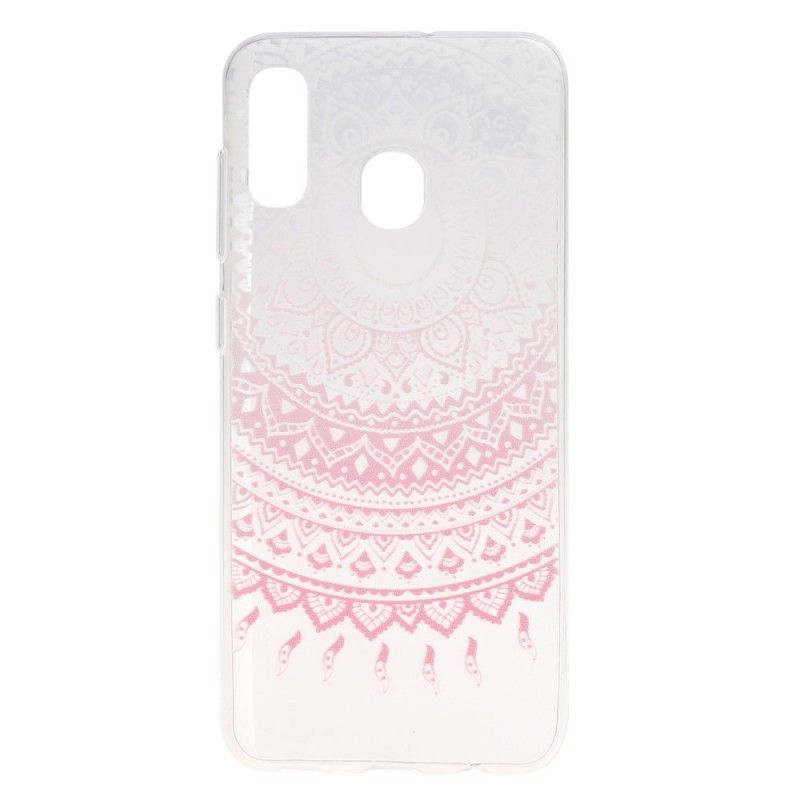 Cover Samsung Galaxy A30 Rose Gennemsigtig Farverig Mandala