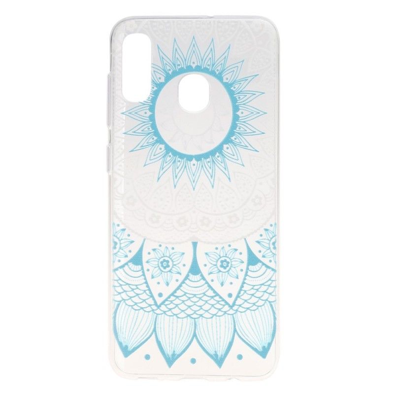 Cover Samsung Galaxy A30 Rose Gennemsigtig Farverig Mandala