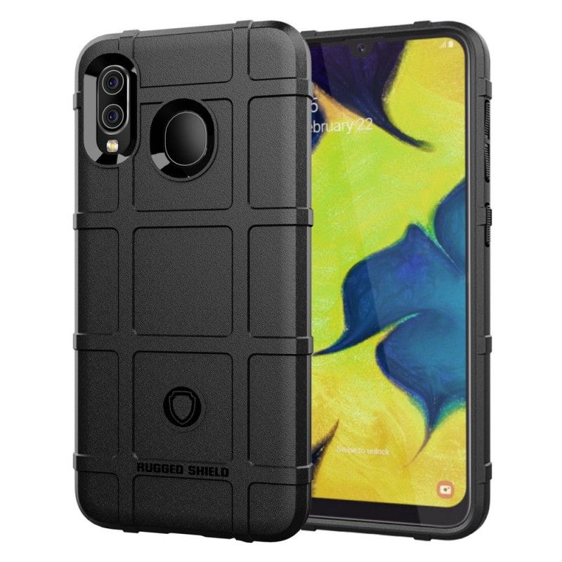 Cover Samsung Galaxy A30 Sort Robust Skjold