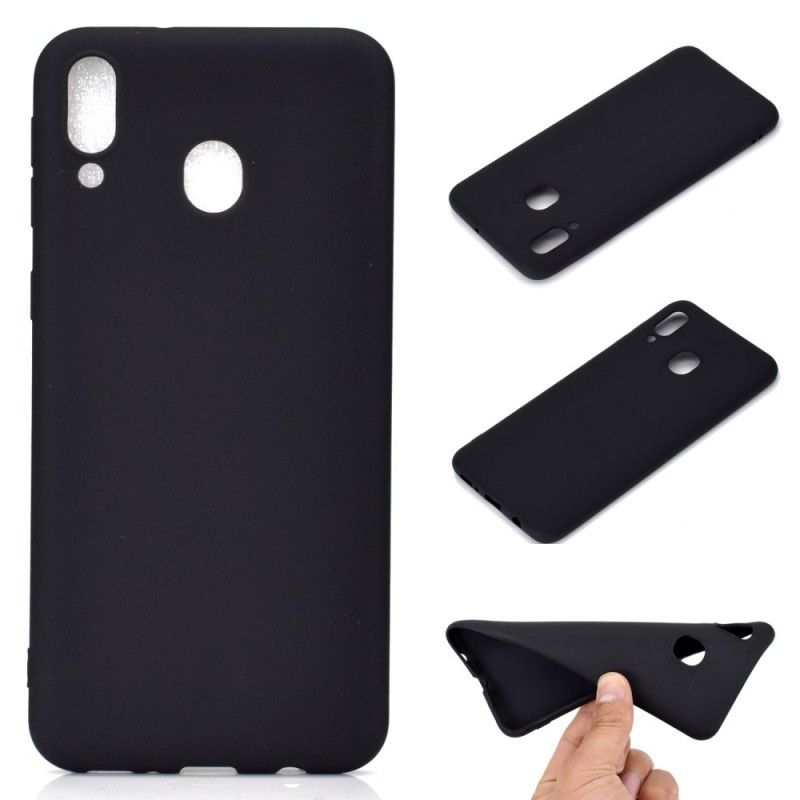 Cover Samsung Galaxy A30 Sort Silikone