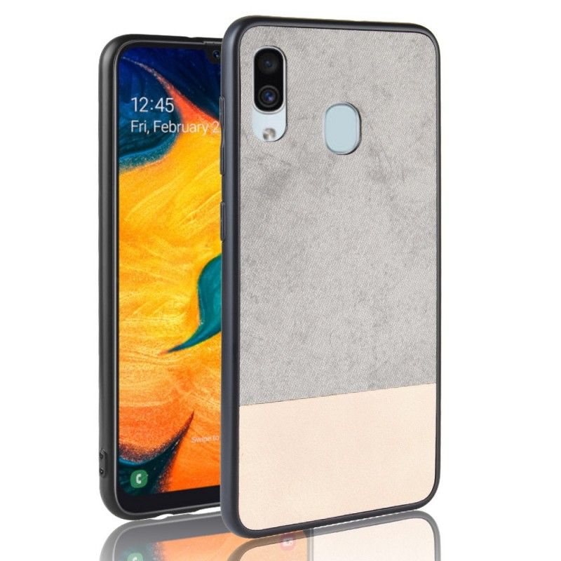 Cover Samsung Galaxy A30 Tofarvet Imiteret Læder