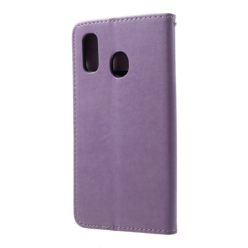 Flip Cover Læder for Samsung Galaxy A30 Rose Gold Killing Kat Elsker Fisk